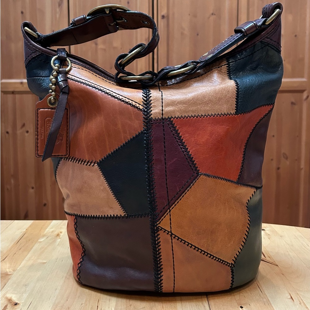 Coach Multicolor Patchwork Bleecker Bucket Bag - image 1